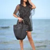 Sac de Plage Noir Tigre