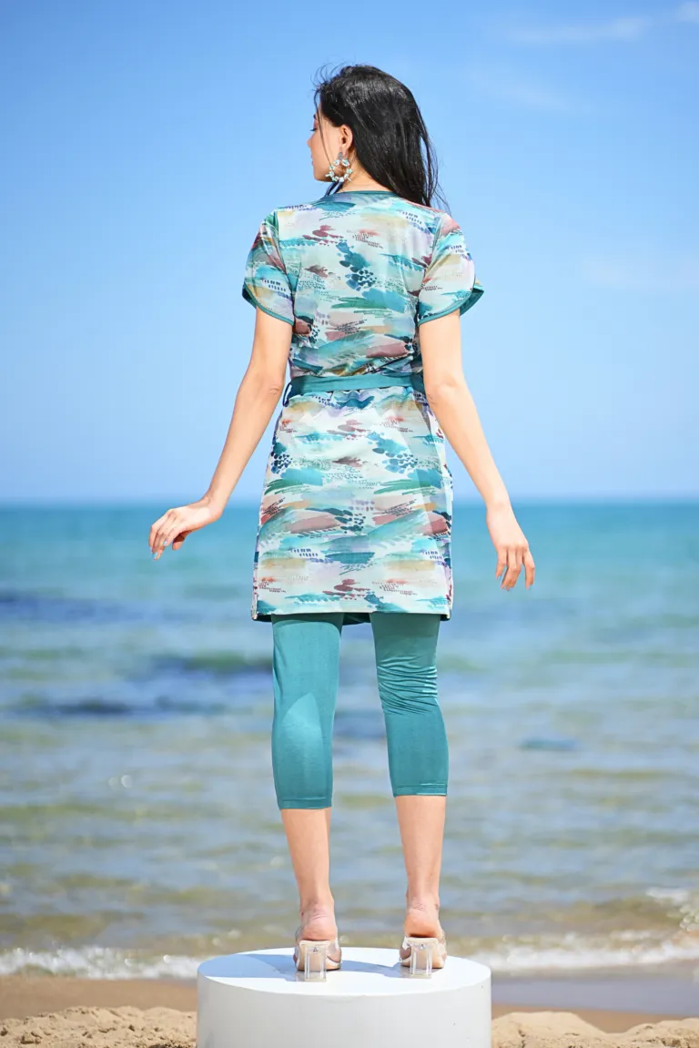 Aura vert Maillot De Bain Legging