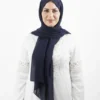 Foulard Chiffon Bleu Marine hijab