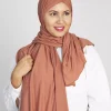 Foulard Jersey Coton Terracotta