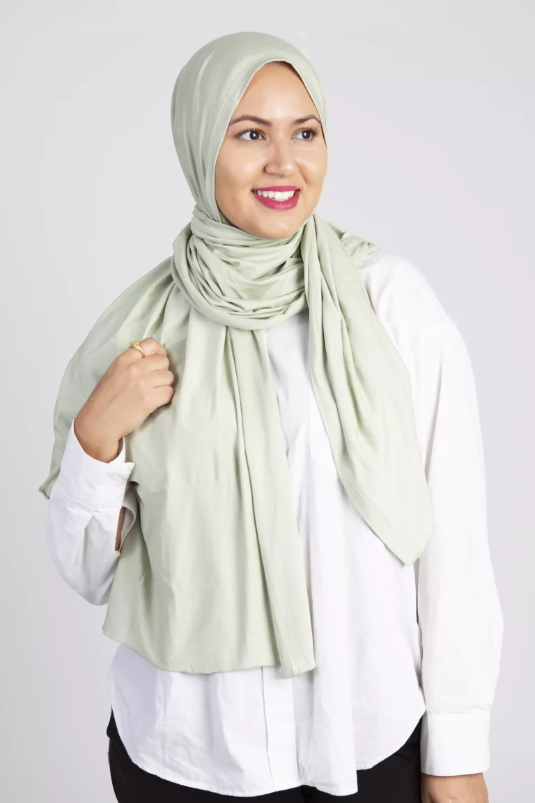 Hijab Jersey Cotton Pastel Green