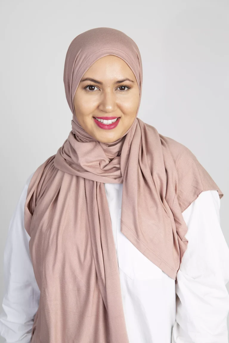 Hijab Jersey Cotton Rose Brown