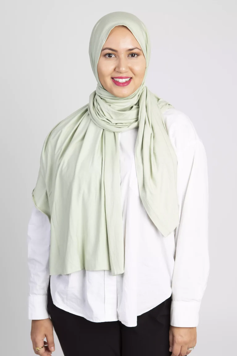 Hijab Cotton Jersey Pastel Green