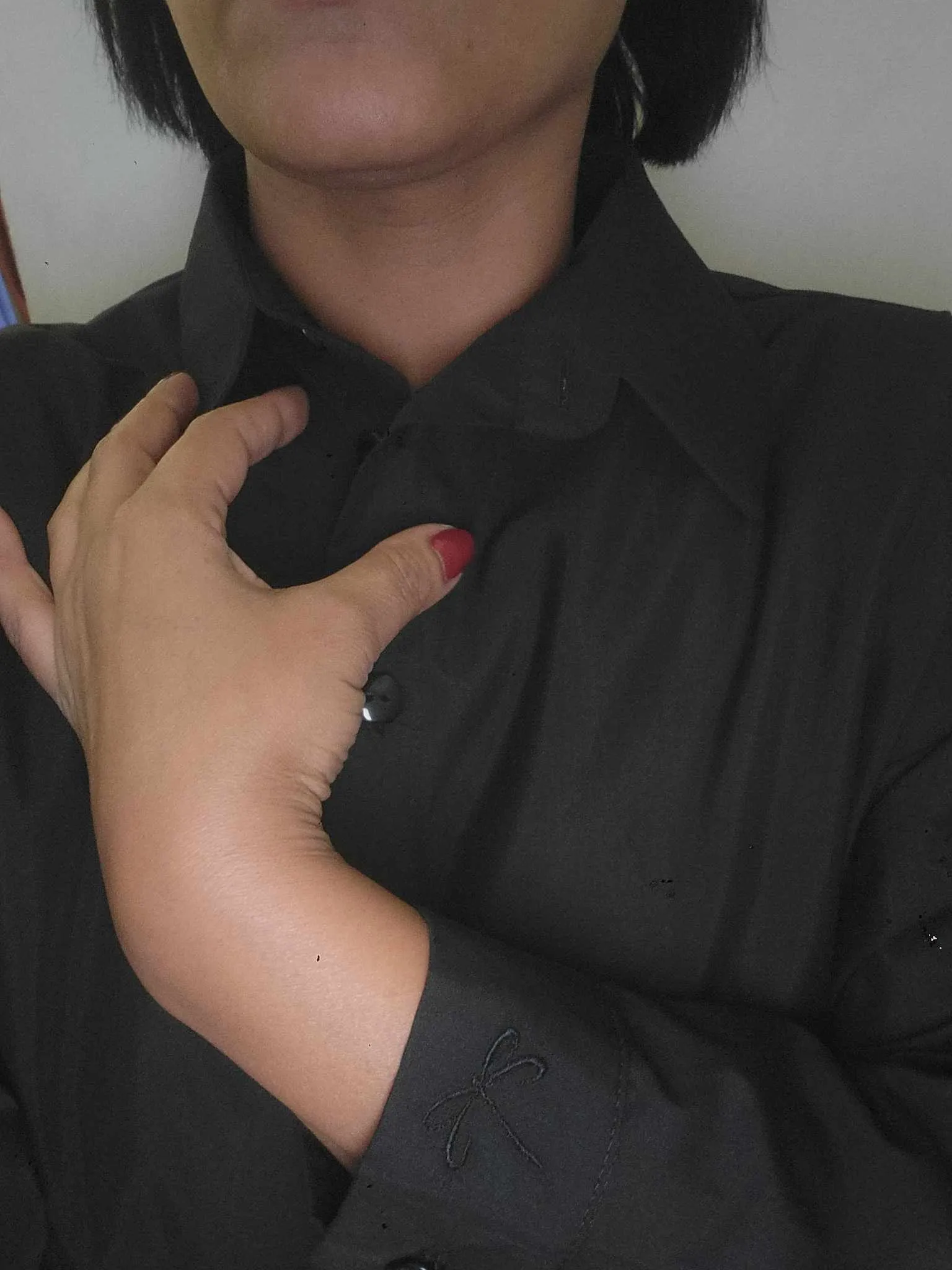 chemise oversize noir