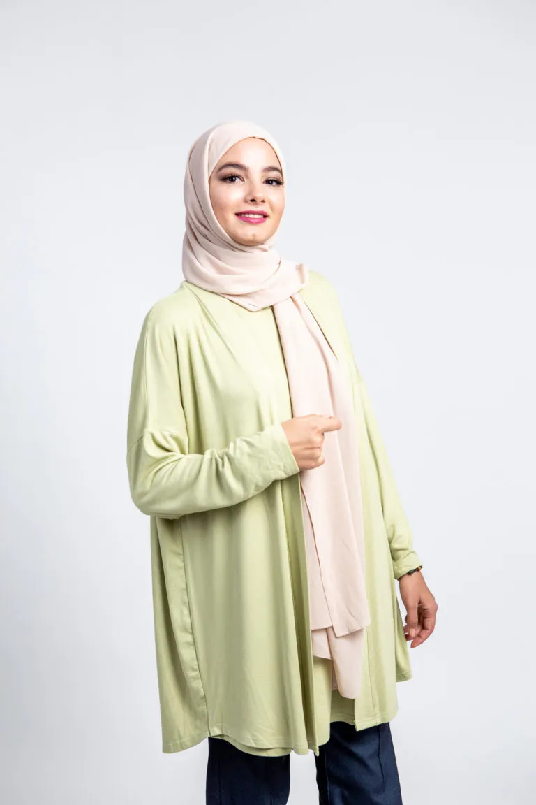 hijab scarf cardigan outfit muslimah