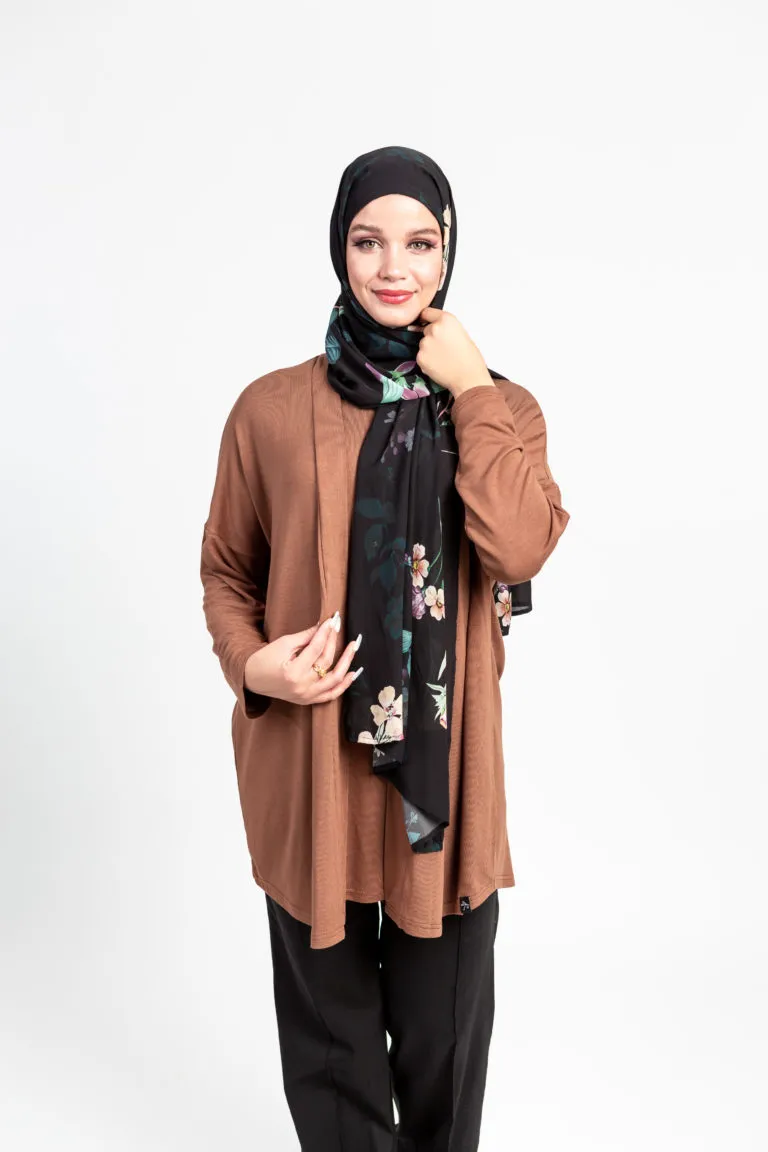 hijab scarf cardigan outfit muslimah