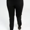 Black Sports Pants with Ankle Zip