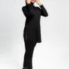 Pantalon de Sport Noir - zip Cheville Argent