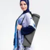 Pull Oversize Imprimé Bleu