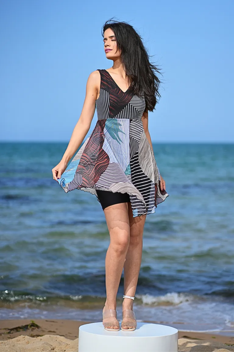 Swim Dress with Shorts Eden Black