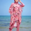 Maillot de Bain Voilée Rose Aura
