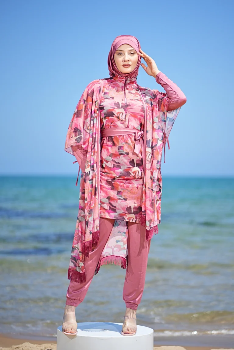 Maillot de Bain Voilée Rose Aura