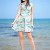 Robe maillot de bain Aura verte