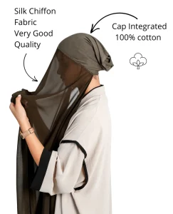 Scarf With Cap Integrated