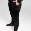 Pantalon de Sport Noir Large