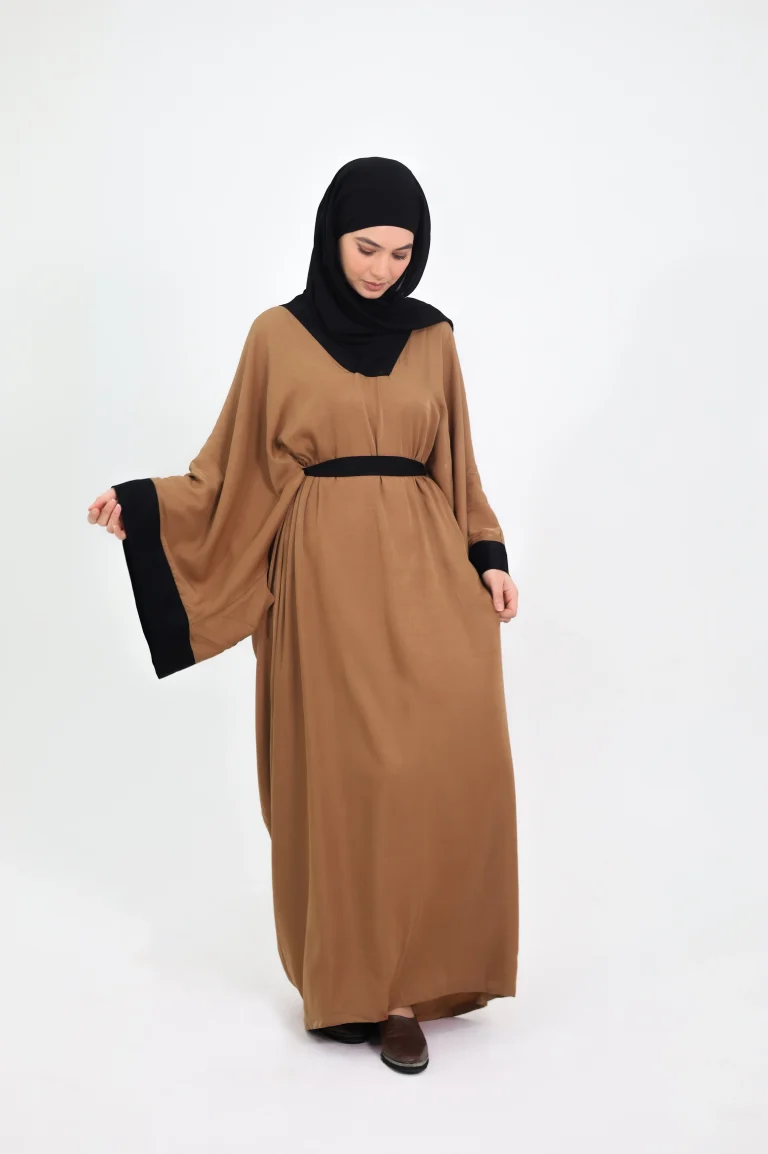 Long Sleeve Maxi Dress Brown