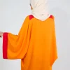 robe avec manche longue orange