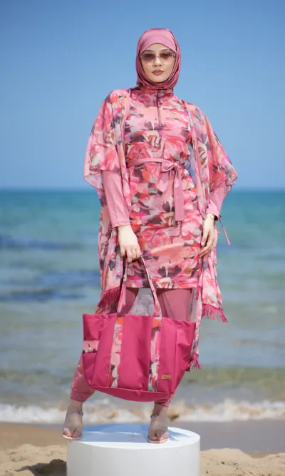 Sac De Plage XXL Aura Rose