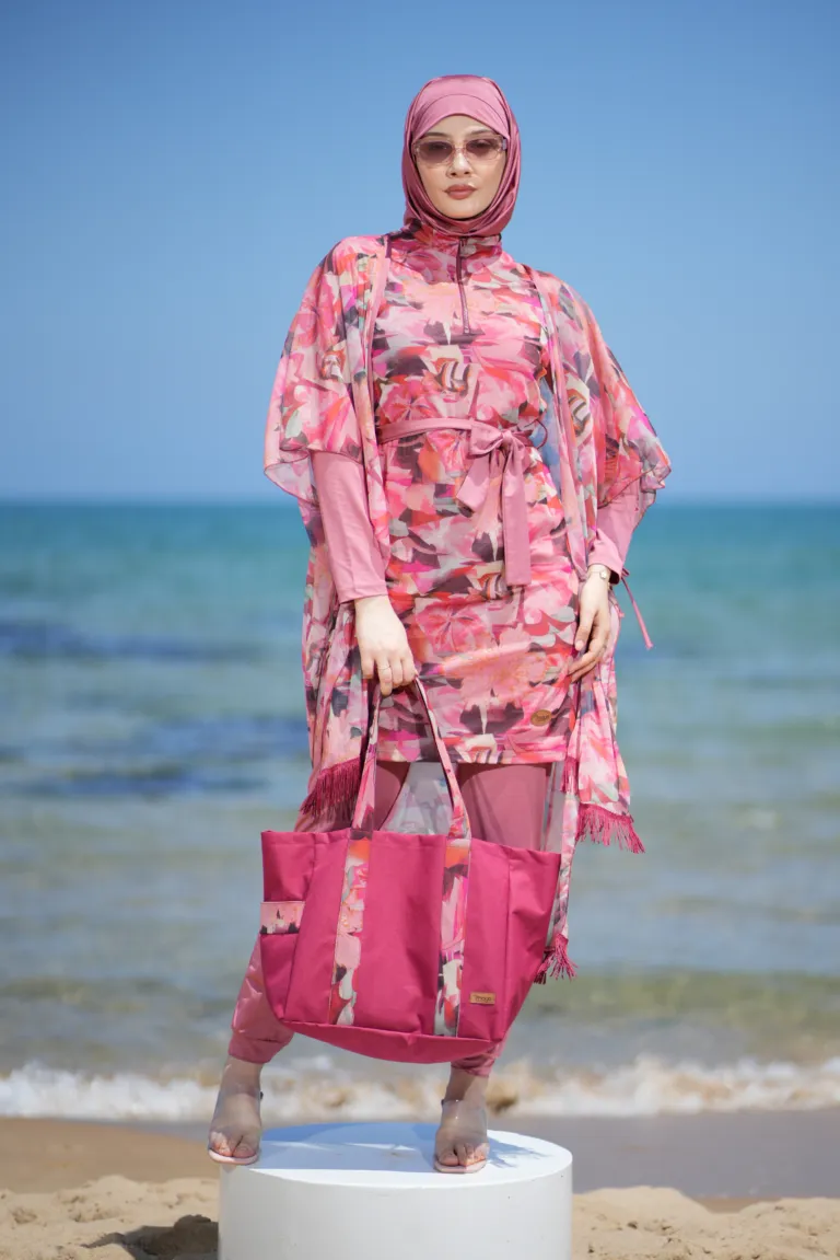 Extra Large Beach Bag Aura Pink