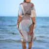 burkini marron femme
