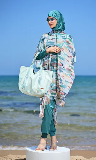 Sac de Plage Femme Aura Vert