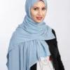 Foulard Jersey Bleu Jean Clair