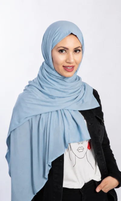 Foulard Jersey Bleu Jean Clair
