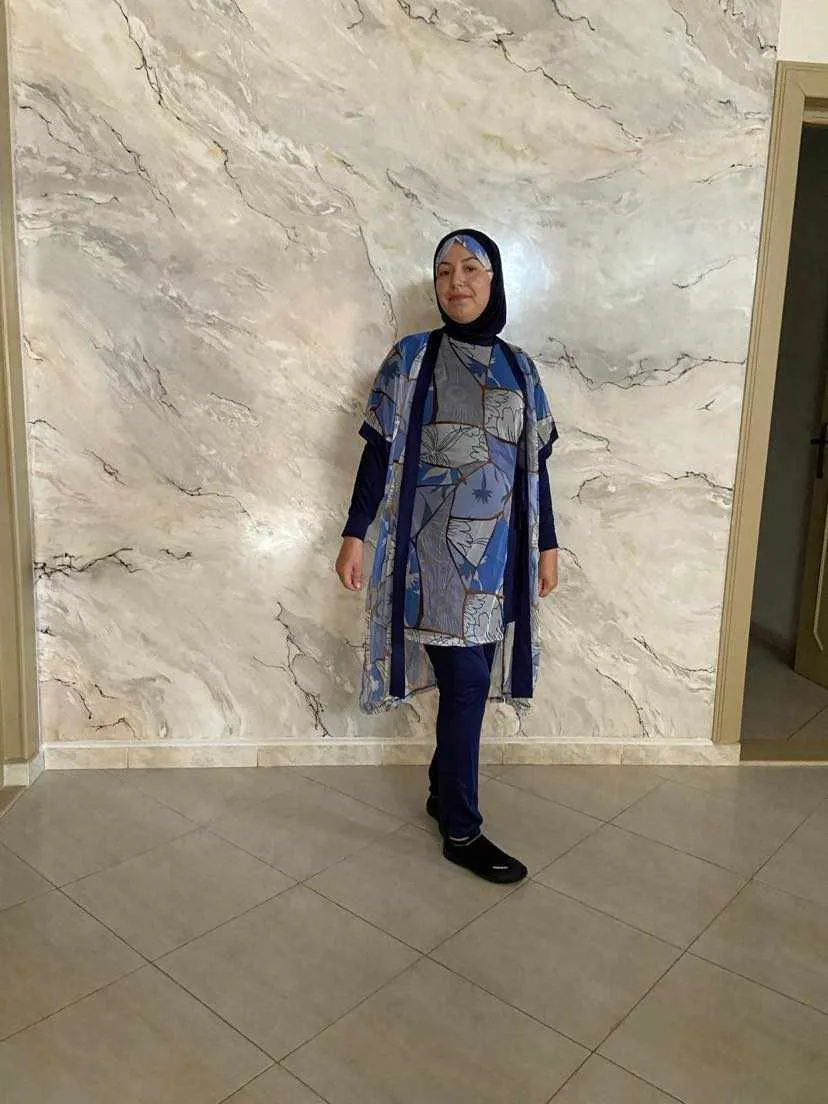 burkini bleu marine photo cliente