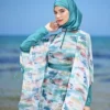 Maillot de bain femme voilée Vert