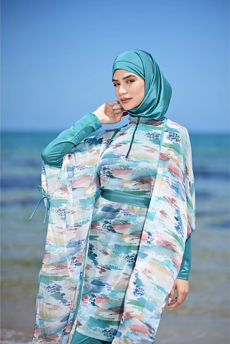 Maillot de bain femme voilée Vert