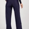 Pantalon sport large femme - Bleu marine