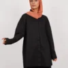 chemise oversize femme noir