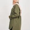 chemise oversize verte