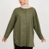 chemise oversize verte