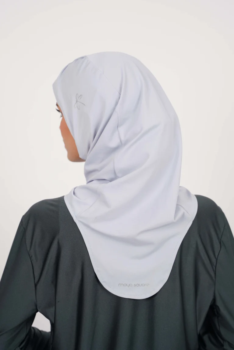 hijab sport gris clair