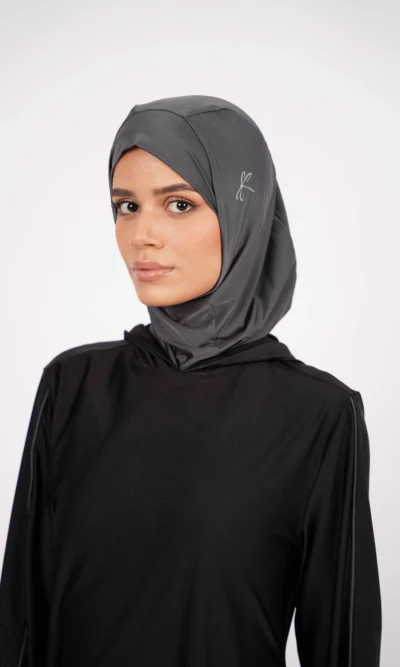 hijab de sport gris