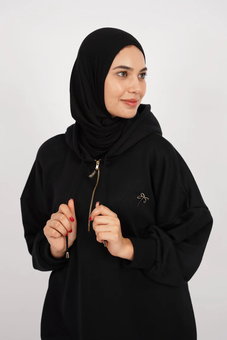 hoodie oversize noir femme