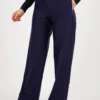 Women’s Wide Leg Sports Pants Navy Blue