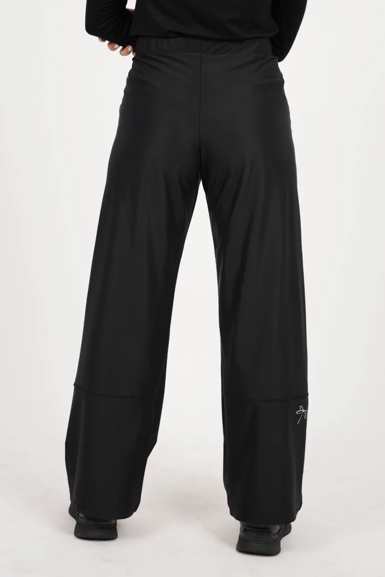 Pantalon sport large femme - Noir