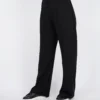 pantalon large noir femme