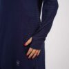 pull de sport manches longues bleu marine