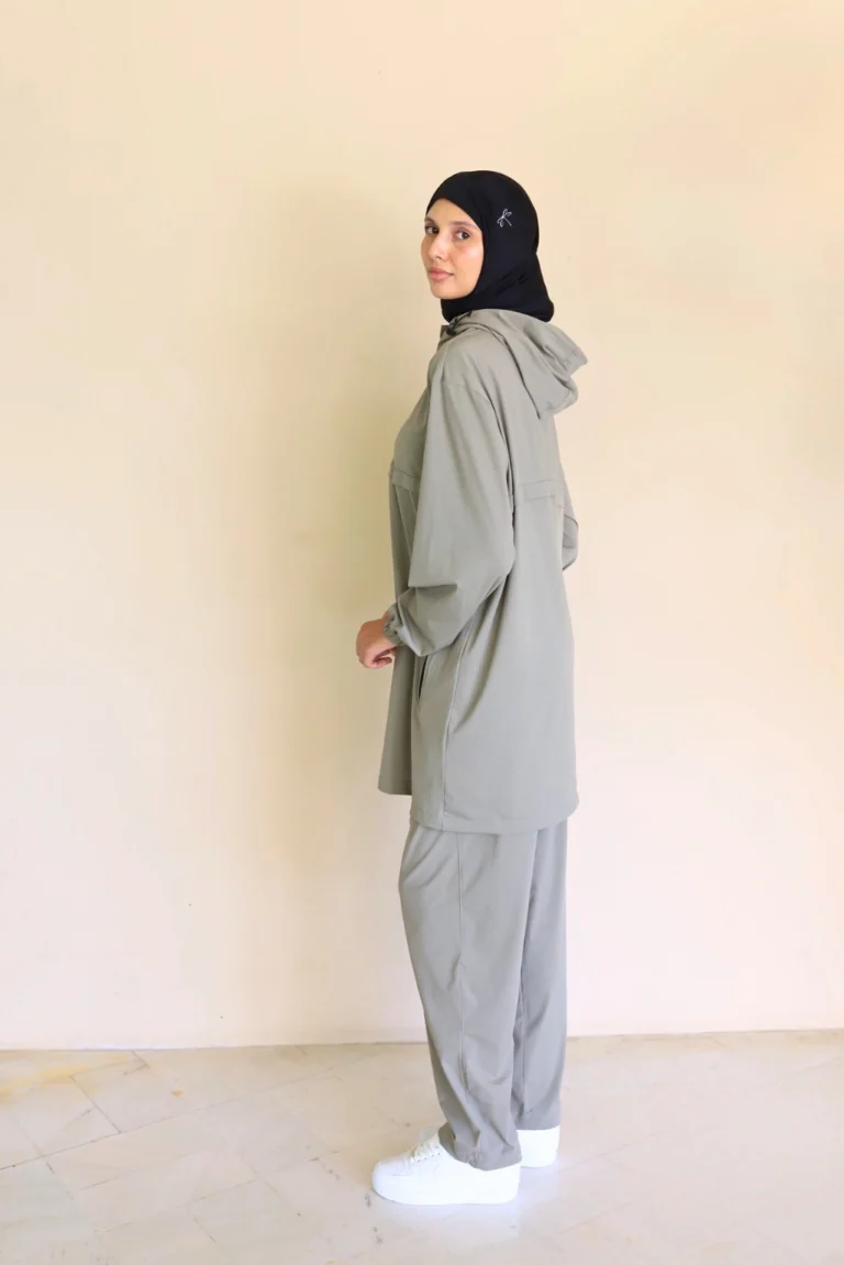 Survêtement Femme Voilée Vert Kaki