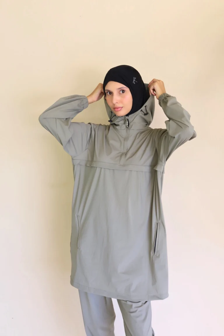 Survêtement Femme Voilée Vert Kaki Audacieuse