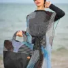 Large Black Beach Bag Eden