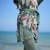 burkini manche court détail