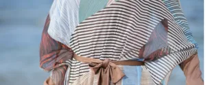 tissu motif burkini marron