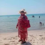 Maillot de Bain Voilée Rose - Aura photo review