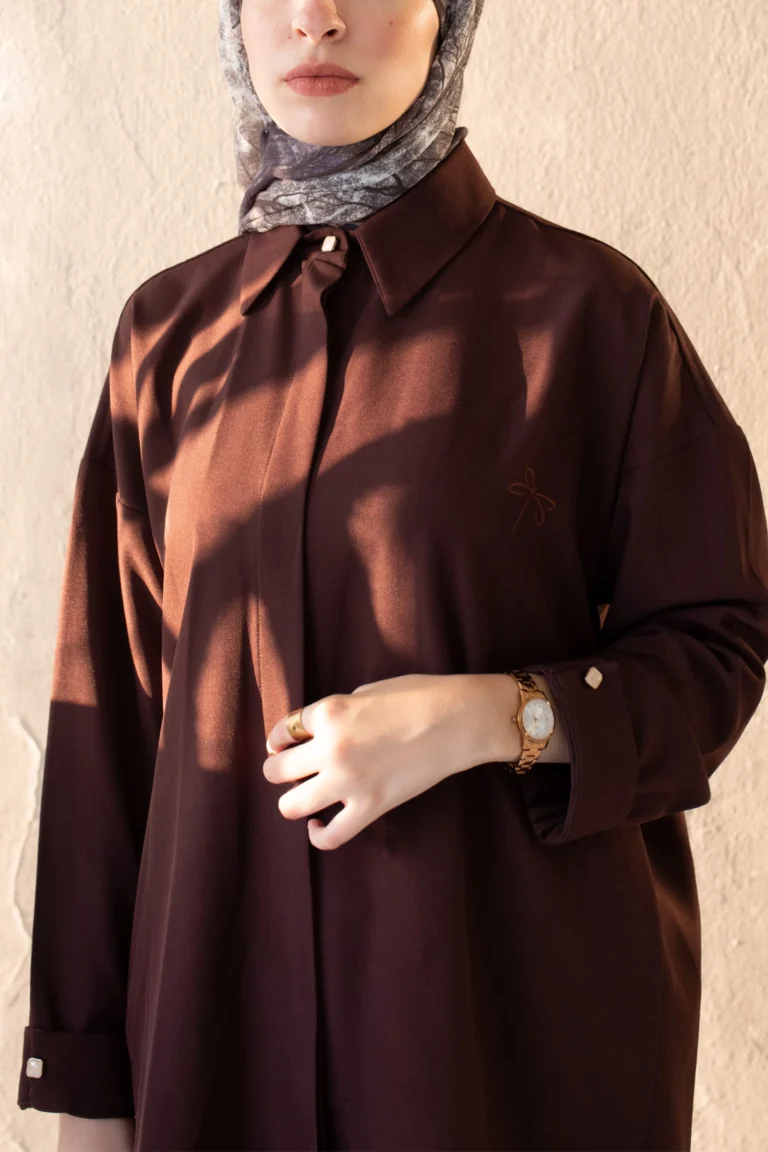 Ensemble Femme Voilée Perle Marron zoom