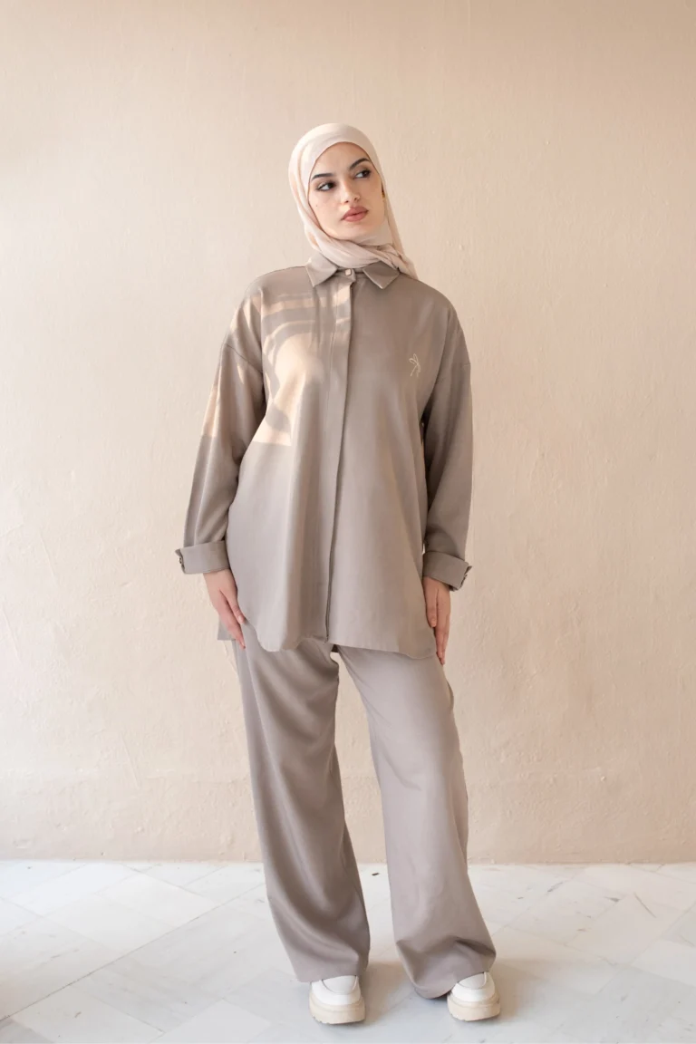 Ensemble Femme voilée Perle Beige