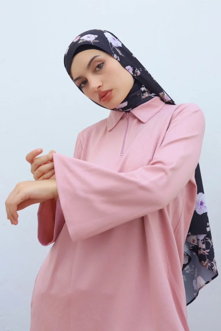 Pull Long Femme Col Chemise avec Zip Maya Rose